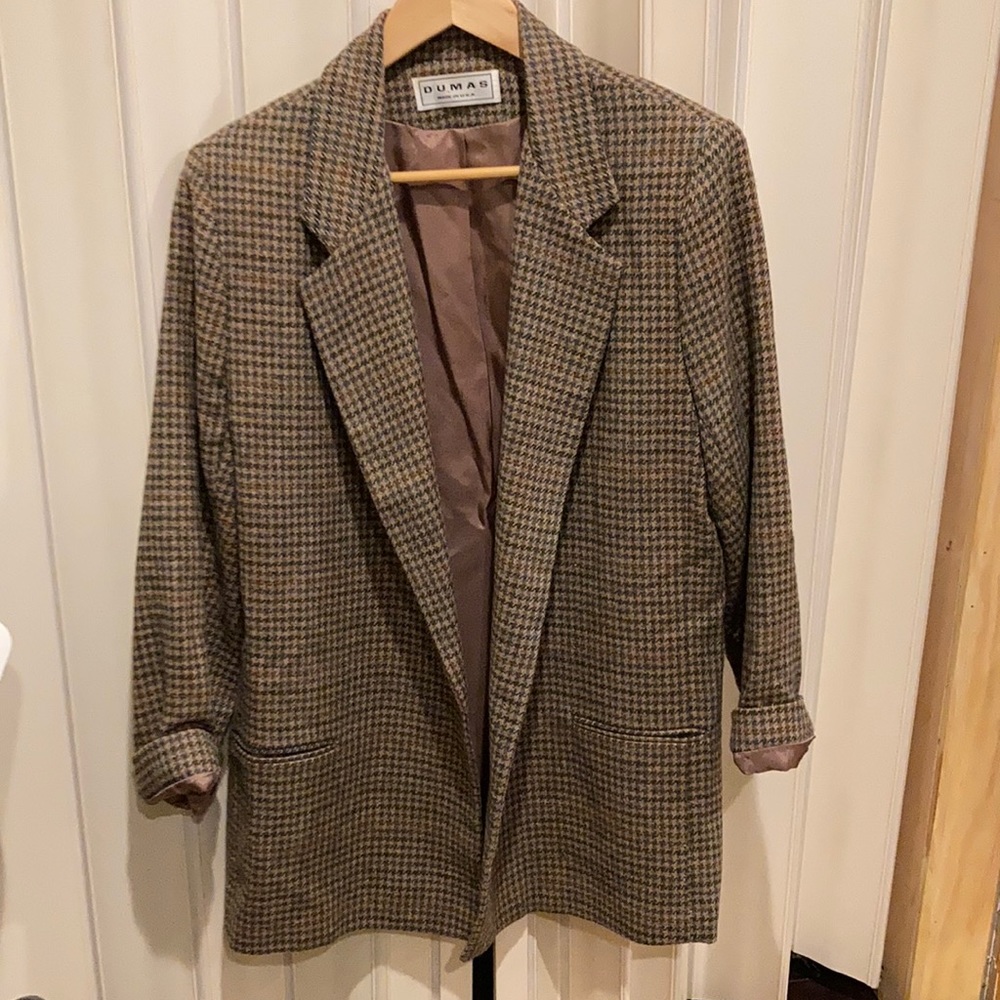 Vintage oversized tweed blazer